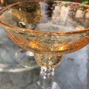 Hand Blown Glass Margarita Glasses!